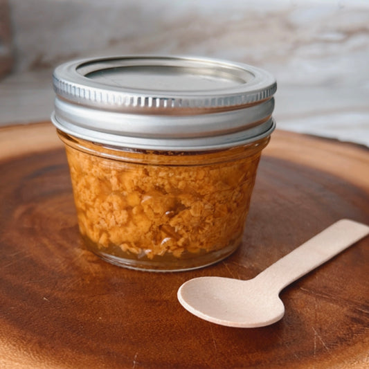 Dulce de leche cortada